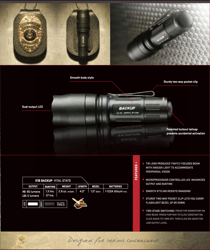 Surefire Backup Models | Candle Power Forums